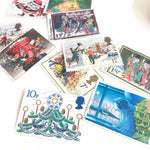Vintage Christmas Theme Stamps Set (6pcs/U.K.)