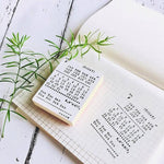 Typewriter Date Rubber Stamp