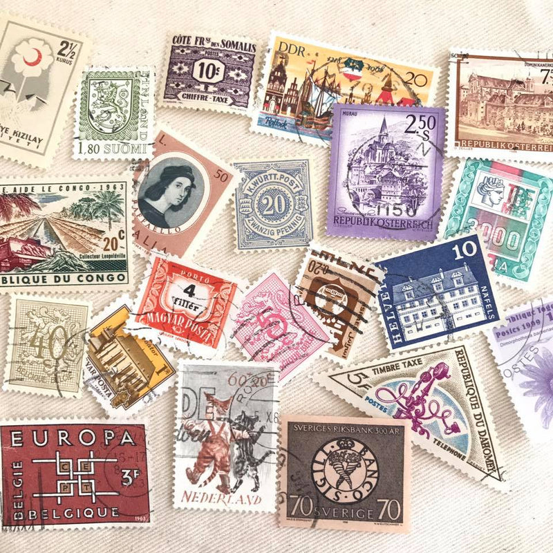Vintage Lot Of Different Postal Stamps Marked 1970's For Crafting  My40Yearcollection - Yahoo Shopping