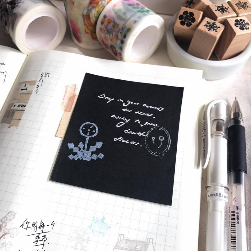 Staz On Solvent Ink Pad - Opaque Cotton White (Ink Set with re-inker) from   at Mic Moc Curated Emporium
