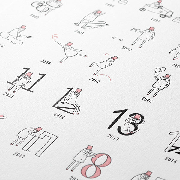 MD Ojisan 25th Anniversary Letterpress Poster