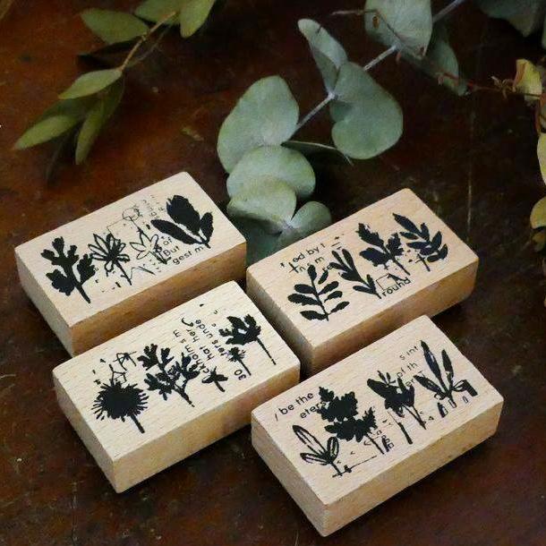 Chamil Garden 5th Anniversary Rubber Stamp Set - Leaf