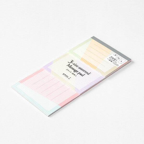 MD 3-Sizes Assorted Message Pad - Colour Blocks