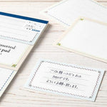 MD 3-Sizes Assorted Message Pad - Decorative Lines