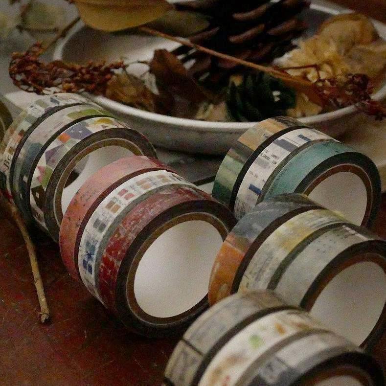 Chamil Garden 8mm Washi Tape Set - Colours of Seasons