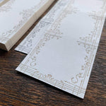 Oeda Letterpress 3 Patterns Label Book II (Royal Blue & Silver / Bronze & Black)
