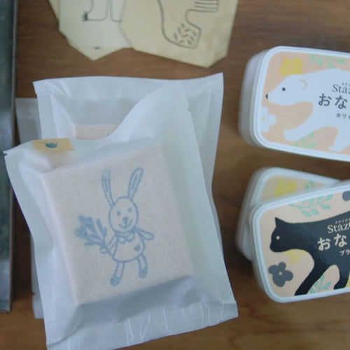 evakaku A Big Rubber Stamp - Bird/Bunny/Cat