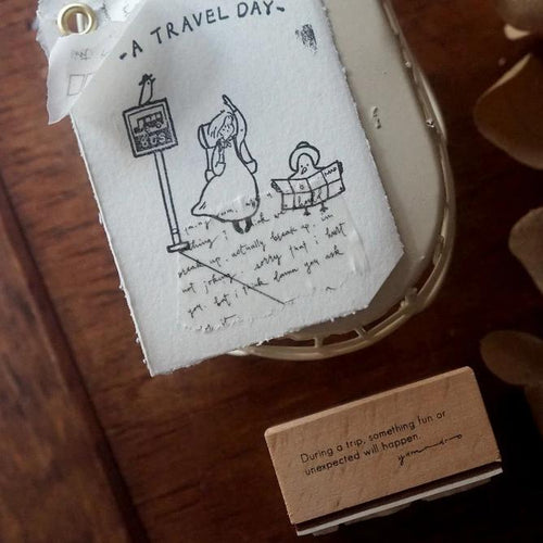 Yamadoro Rubber Stamp Set - A Travel Day