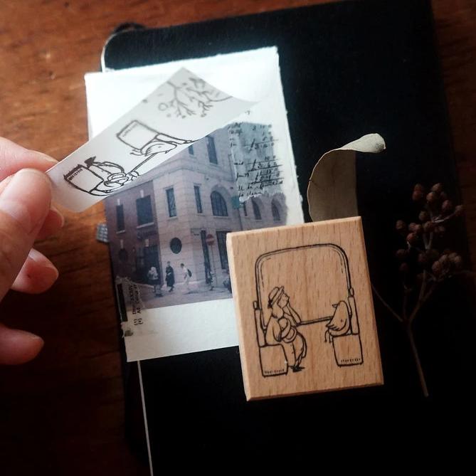 Yamadoro Rubber Stamp Set - A Travel Day