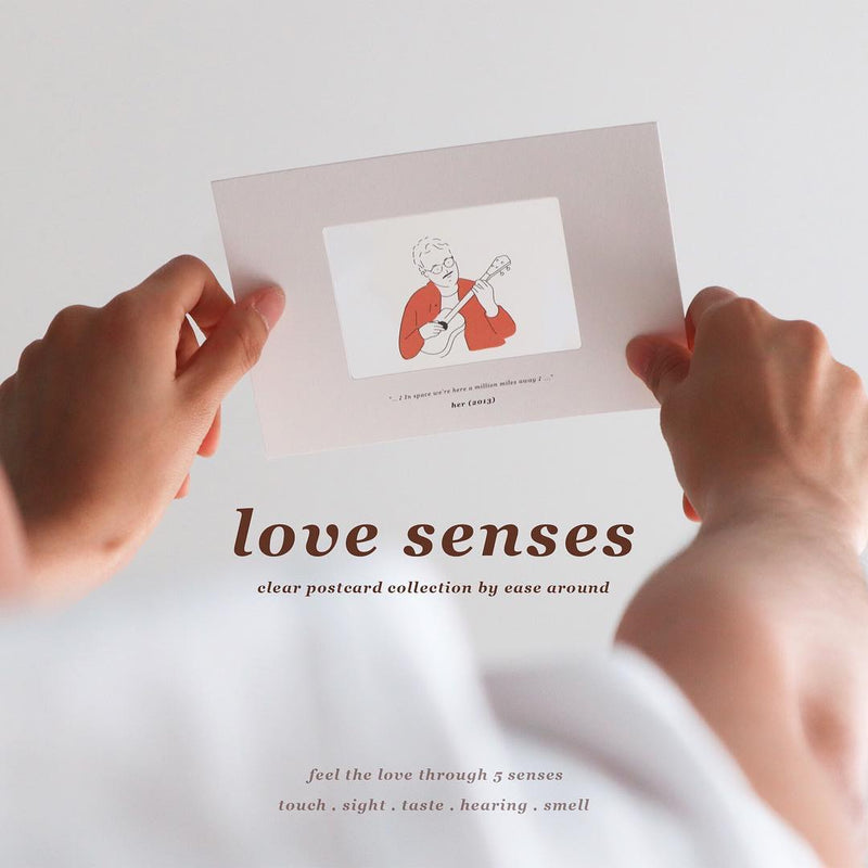 "Love Senses" Clear Film Postcards
