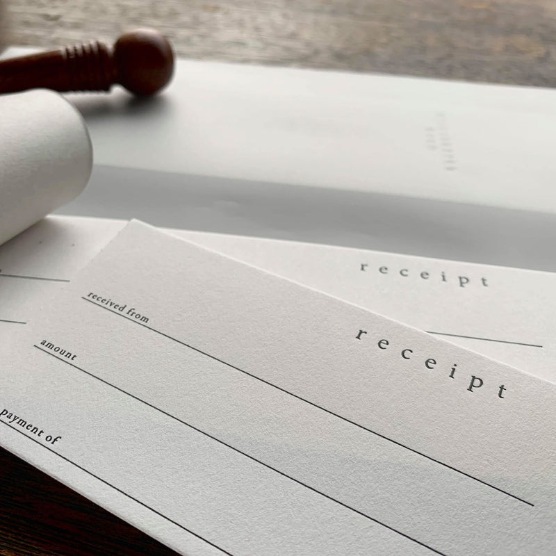 Oeda Letterpress Money Receipt