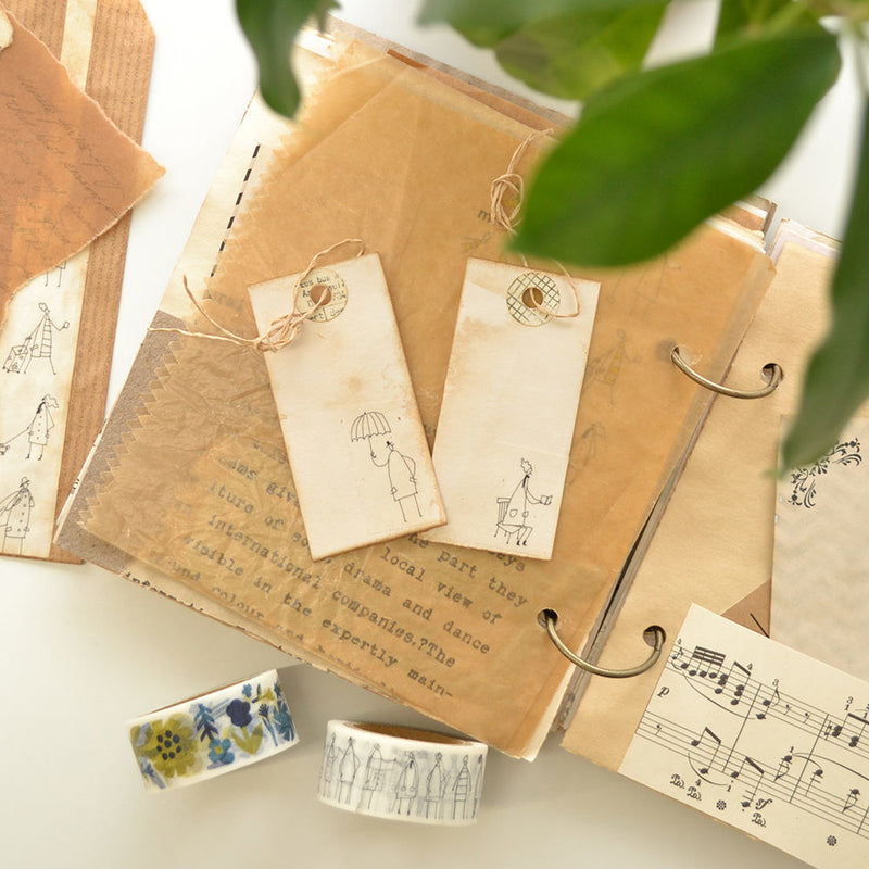 monokoto store x Shuzi Orishige Washi Tape - Vertical (muji/yellow)