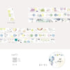 Liang Feng 8mm Washi Tape Set - Multi