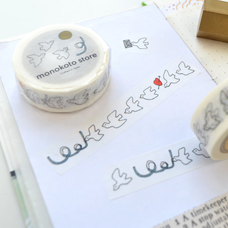 monokoto store x Yuko Kajikawa Washi Tape - Peace Bird