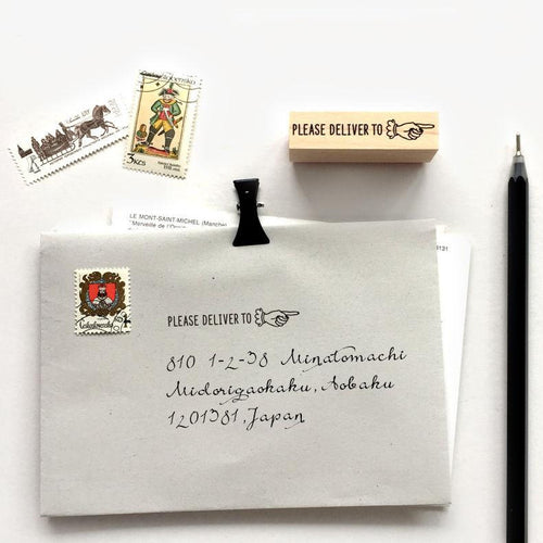 KNOOP Original Rubber Stamp - Please deliver to