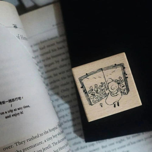 Yamadoro Rubber Stamp - Travel in the Book