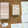 evakaku Rubber Stamp Set - Simple Dots & Lines