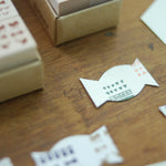 evakaku Rubber Stamp Set - Simple Dots & Lines