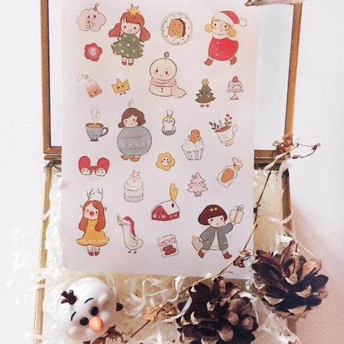 msbulat Sticker Sheet - Lovely Christmas