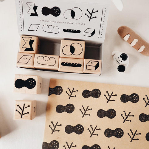 Yohand Studio Rubber Stamp Set - A Box of Shapes