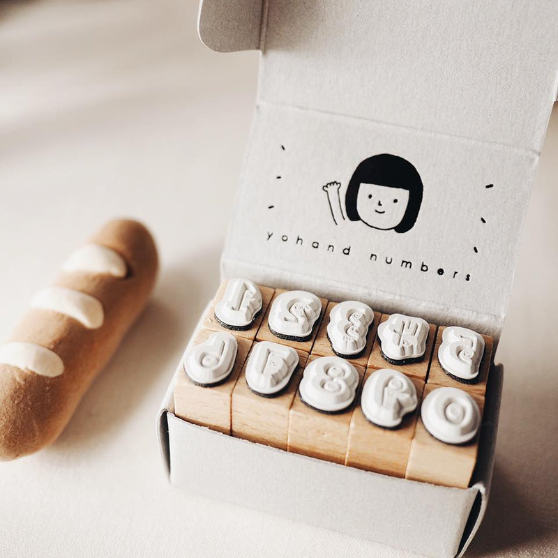 Yohand Studio Rubber Stamp Set - A Box of Numbers