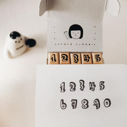 Yohand Studio Rubber Stamp Set - A Box of Numbers