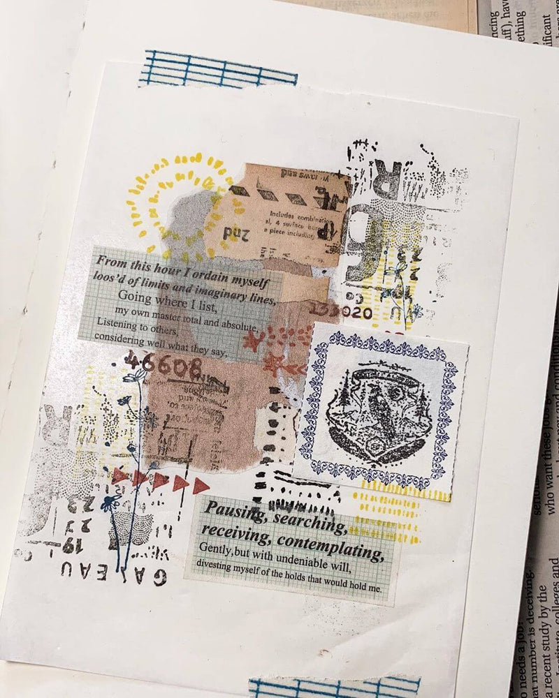 B610 Geometric Rubber Stamp Set
