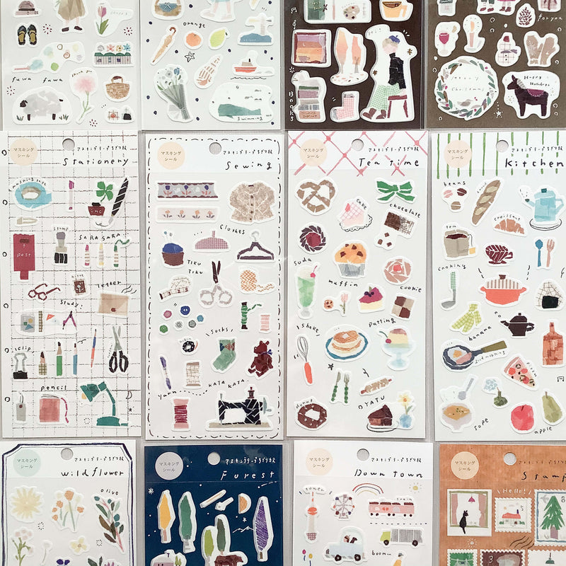 Miki Tamura [My Favorite] Washi Sticker - Tea Time