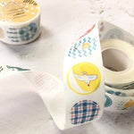 Pion: Die-Cut Washi Sticker Roll - round and round