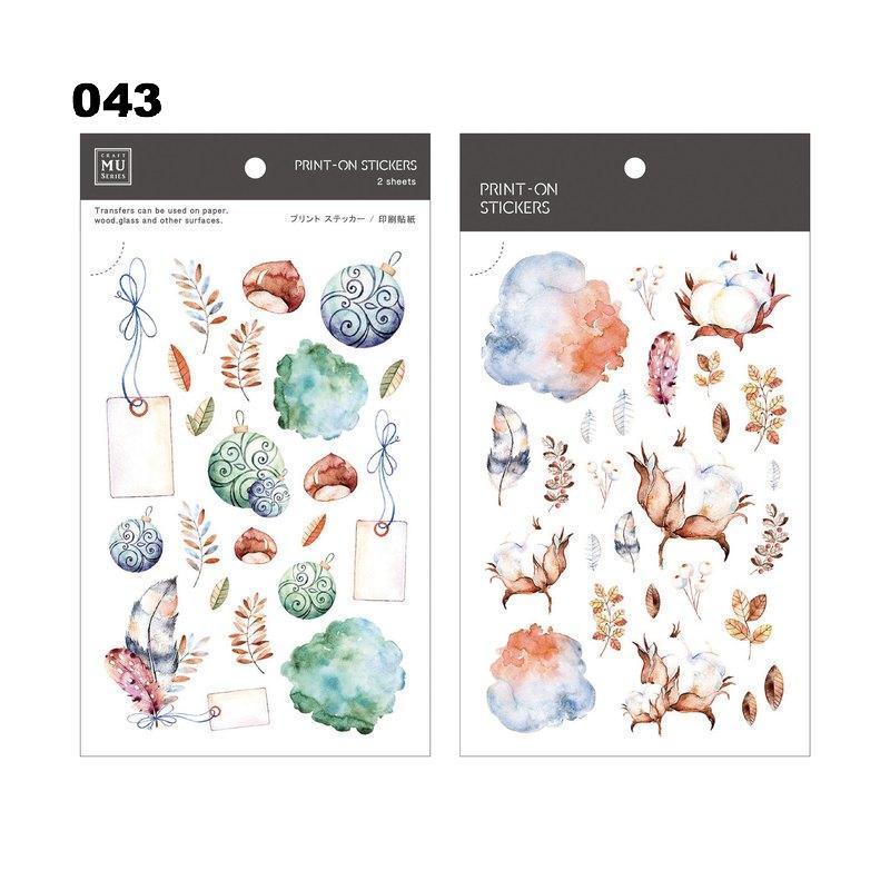 MU Print-On Sticker - Botanical Series III