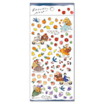 Clumsy Animal Washi Sticker - Fruit and Cats