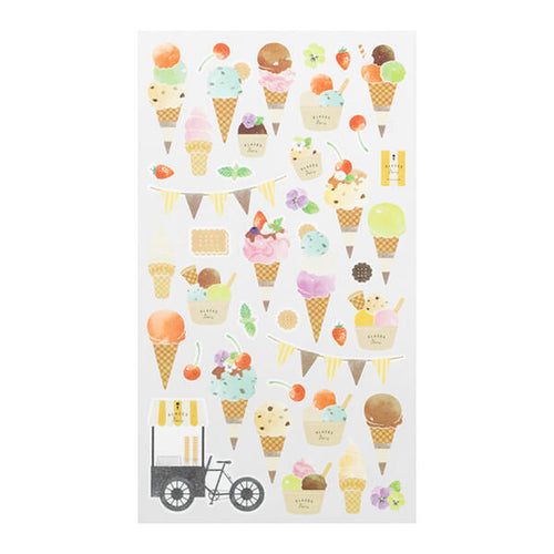 MD Washi Sticker Marché - Ice Cream