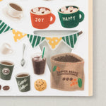 MD Washi Sticker Marché - Coffee
