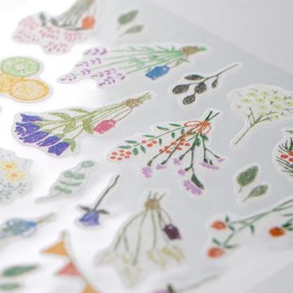 MD Washi Sticker Marché - Dried Flower