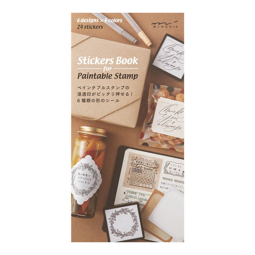MD Label Sticker Book for Paintable Stamp
