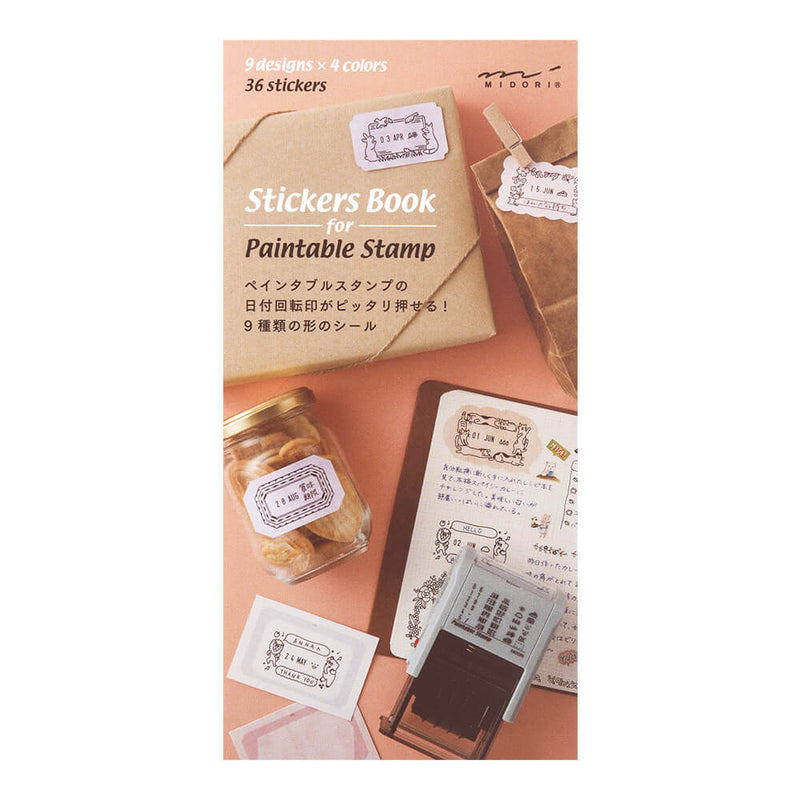 MD Label Sticker Book for Paintable Rotary Stamp