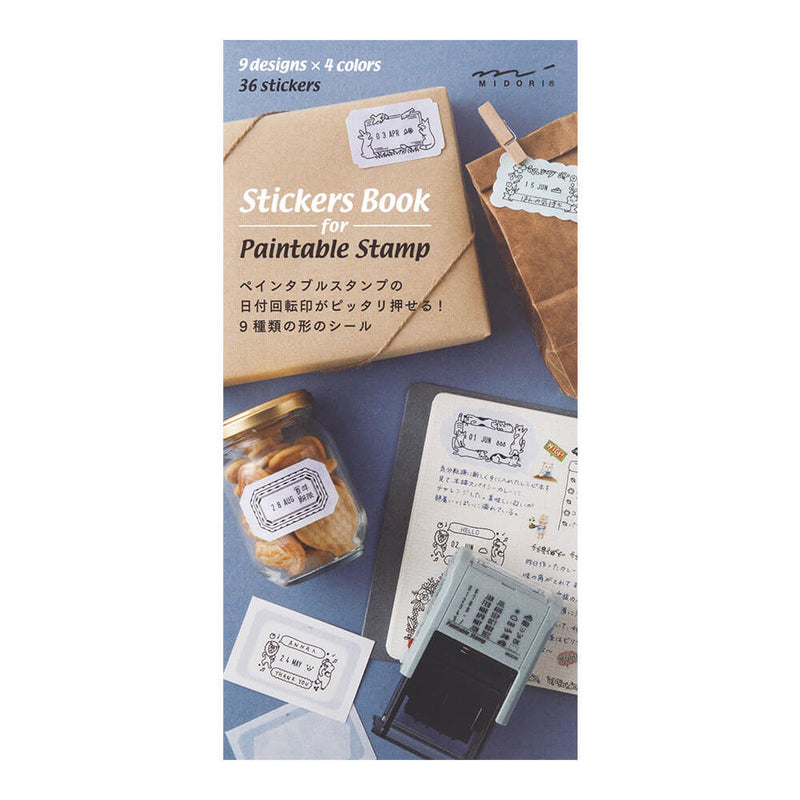 MD Label Sticker Book for Paintable Rotary Stamp