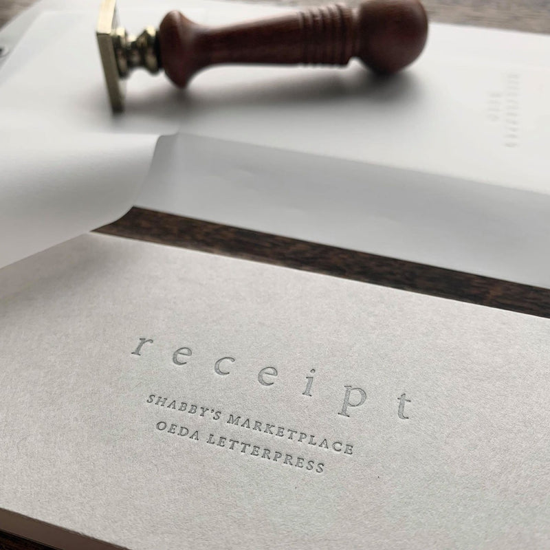 Oeda Letterpress Money Receipt