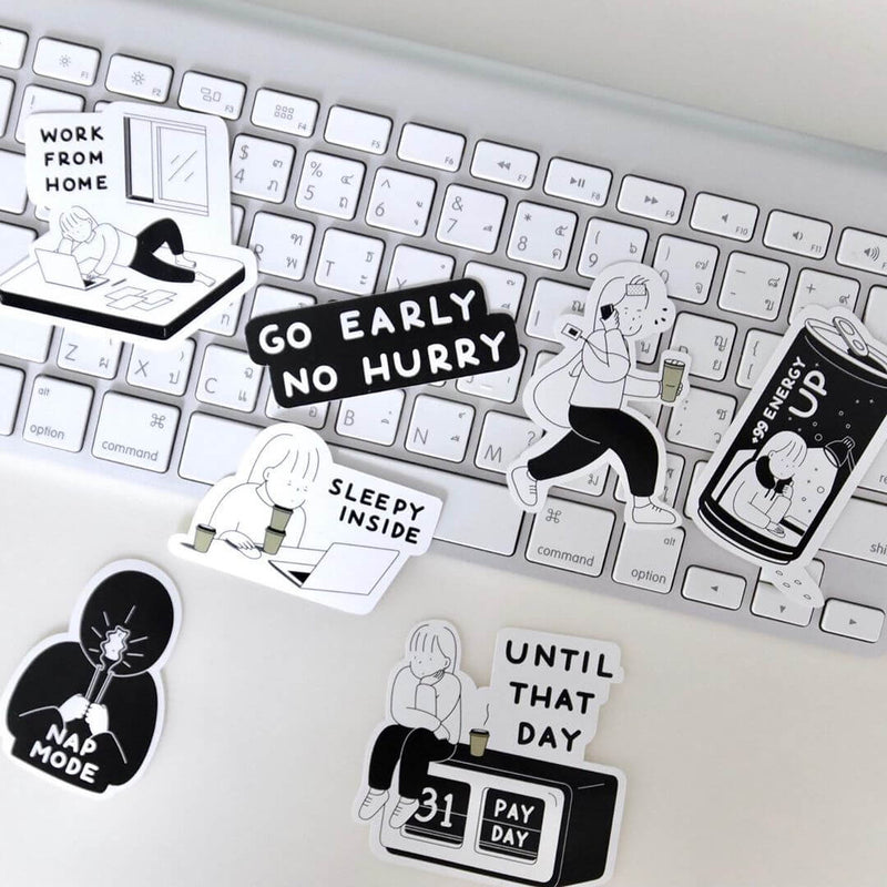 when I work Sticker Pack