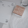 9pt Tiny Text Rubber Stamp