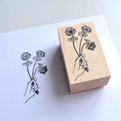 monokoto store x Akiko Okajima Rubber Stamp - Buttercup