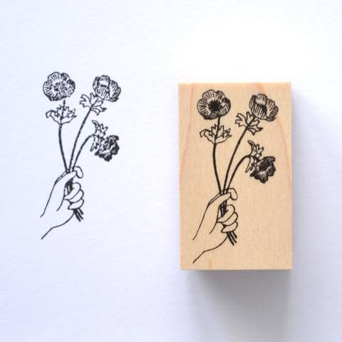 monokoto store x Akiko Okajima Rubber Stamp - Buttercup