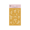 MU Gold Foil Print-On Sticker - G01-04 Botanical Series