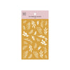 MU Gold Foil Print-On Sticker - G01-04 Botanical Series