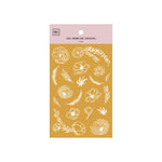 MU Gold Foil Print-On Sticker - G01-04 Botanical Series