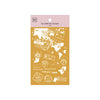 MU Gold Foil Print-On Sticker - G06 Travel Postmarks