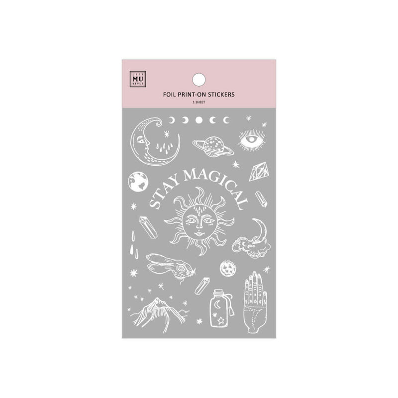 MU Silver Foil Print-On Sticker - S01 Magical World