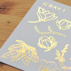 MU Gold Foil Print-On Sticker - G05 Hand Gestures