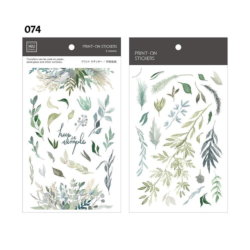 MU Print-On Sticker - Botanical Series V