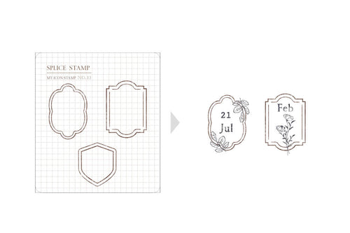 MU My Icon Clear Stamp Set - No. 13 (Vintage Border)